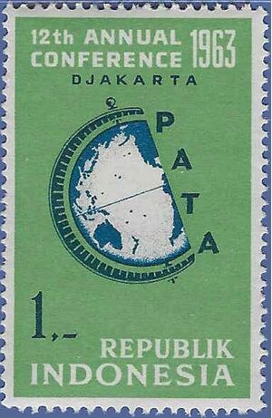 Indonesia # 581 1963 Mint NH (Spot on Gum)