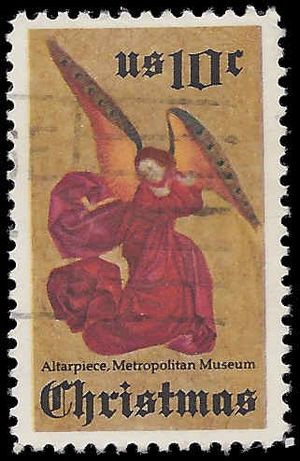 #1550 10c Christmas Angel 1974 Used