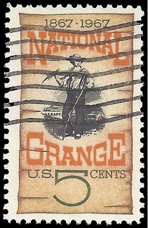 #1323 5c 100th Anniversary National Grange 1967 Used