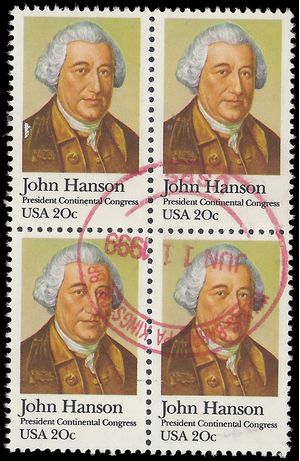 #1941 20c John Hanson Block/4 1981 Used