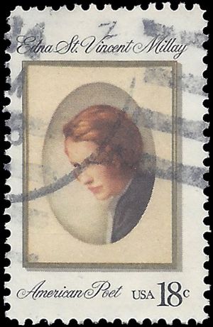 #1926 18c Edna St. Vincent Millay 1981 Used
