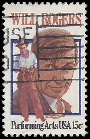 #1801 15c Performing Arts Will Rogers 1979 Used