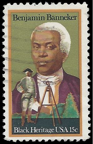 #1804 15c Black Heritage Benjamin Banneker 1980 Used