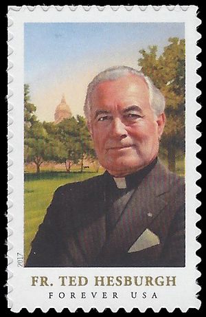 #5241 (49c Forever) Father Theodore Hesburgh 2017 Mint NH