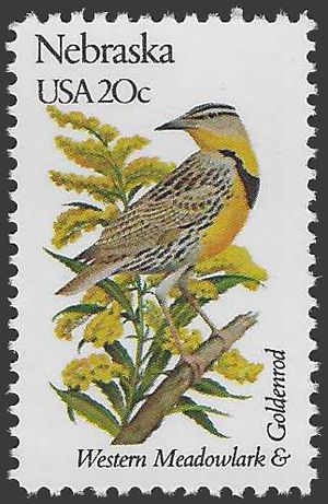 #1979 20c State Birds & Flowers Nebraska 1982 Mint NH