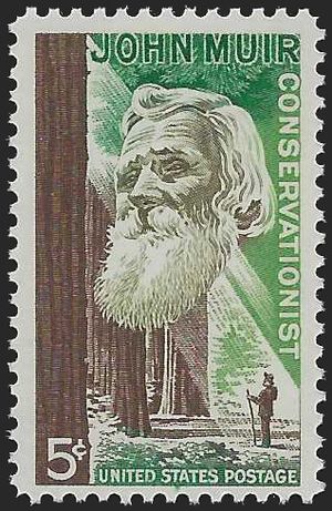 #1245 5c John Muir 1964 Mint NH
