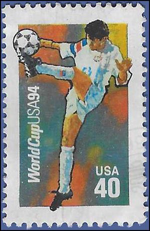 #2835 40c World Cup Soccer 1994 Used