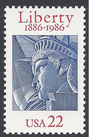#2224 22c 100th Anniversary Statue of Liberty Plate 1986 Mint NH
