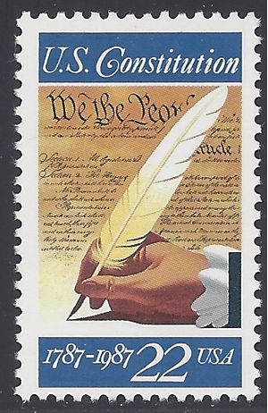 #2360 22c 200th Anniv. Signing of the Constitution 1987 Mint NH