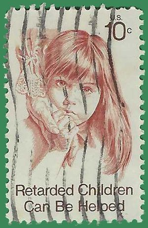 #1549 10c Retarded Children 1974 Used