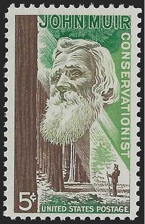 #1245 5c John Muir 1964 Mint NH