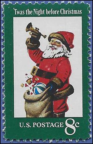 #1472 8c Christmas Santa Claus 1972 Mint NH