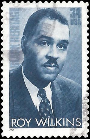 #3501 34c Black Heritage Roy Wilkins 2001 Used