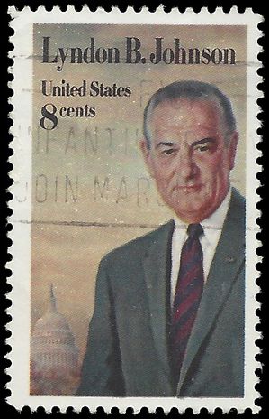 #1503 8c Lyndon B. Johnson 1973 Used