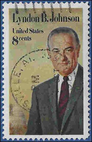 #1503 8c Lyndon B. Johnson 1973 Used CDS