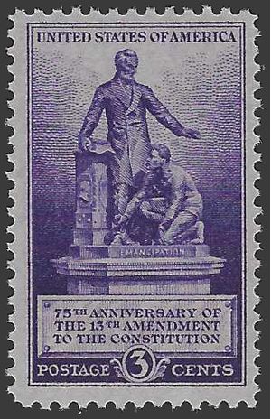 # 902 3c 75th Anniversary 13th Amendment 1940 Mint NH