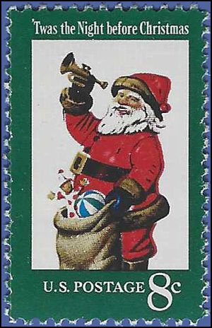 #1472 8c Christmas Santa Claus 1972 Mint NH