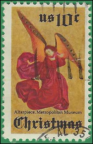 #1550 10c Christmas Angel 1974 Used