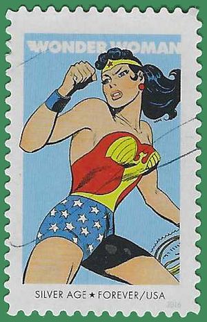 #5151 (47c Forever) Wonder Woman Silver Age 2016 Used