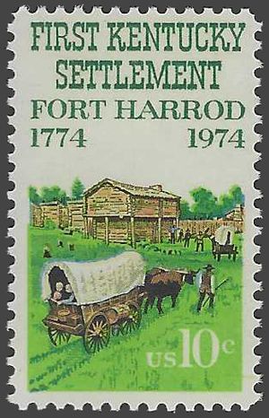 #1542 10c 200th Anniv. Fort Harrod Kentucky 1974 Mint NH
