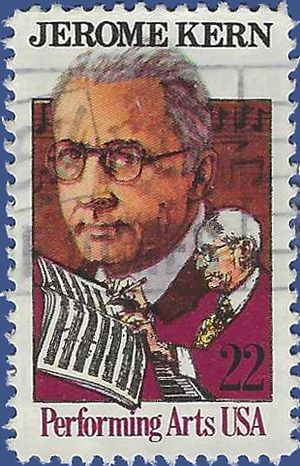 #2110 22c Performing Arts Jerome Kern 1985 Used