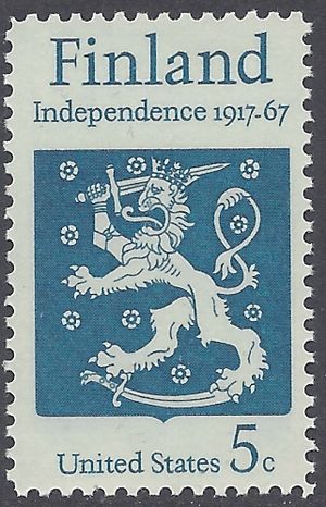 #1334 5c Finland - 50th Anniv. of Independence 1967 Mint NH
