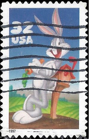 #3137 32c Bugs Bunny 1997 Used