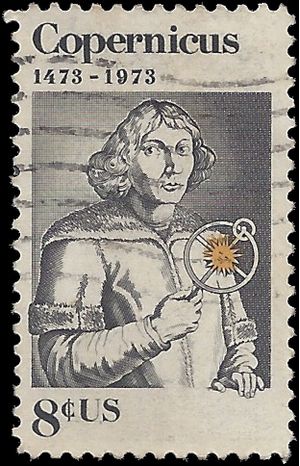 #1488 8c Nicolaus Copernicus Polish Astronomer 1973 Used