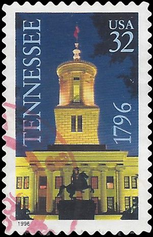 #3070 32c 200th Anniversary Tennessee Statehood 1996 Used