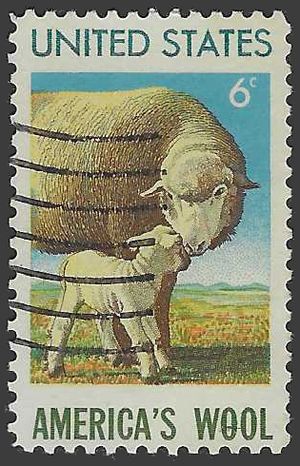 #1423 6c American Wool Industry 1971 Used