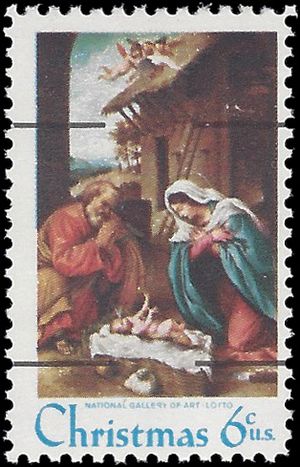 #1414a 6c Christmas Nativity Precanceled 1970 Mint NH