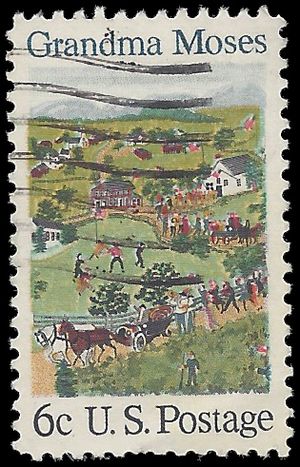 #1370 6c American Folklore Grandma Moses 1969 Used