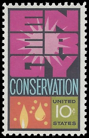 #1547 10c Energy Conservation 1974 Used