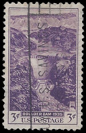 # 774 3c Boulder Dam 1935 Used