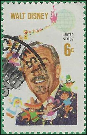 #1355 6c Walt Disney 1968 Used