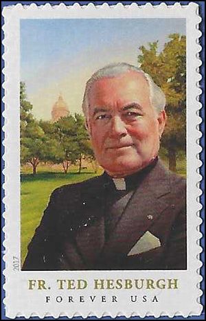 #5241 (49c Forever) Father Theodore Hesburgh 2017 Mint NH