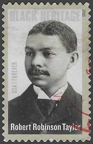 #4958 (49c Forever) Black Heritage Robert Taylor 2015 Used