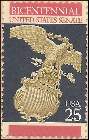 #2413 25c United States Senate 1989 Mint NH