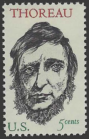 #1327 5c Henry David Thoreau 1967 Mint NH