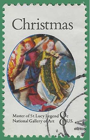 #1471 8c Christmas Angels 1972 Used