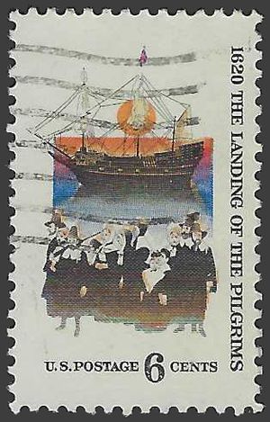 #1420 6c 350th Anniversary Landing of the Pilgrims 1970 Used