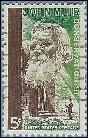 #1245 5c John Muir 1964 Used