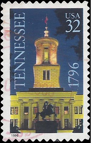 #3070 32c 200th Anniversary Tennessee Statehood 1996 Used