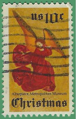 #1550 10c Christmas Angel 1974 Used