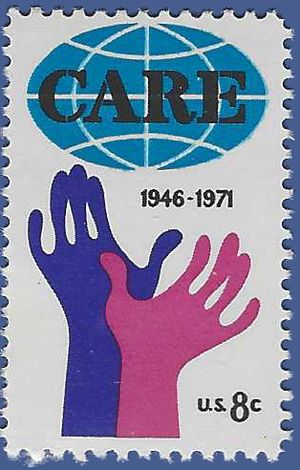 #1439 8c 25th Anniversary of CARE 1971 Mint NH