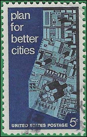 #1333 5c Urban Planning 1967 Used