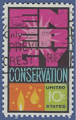 #1547 10c Energy Conservation 1974 Used