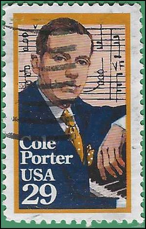 #2550 29c Performing Arts Cole Perter 1991 Used
