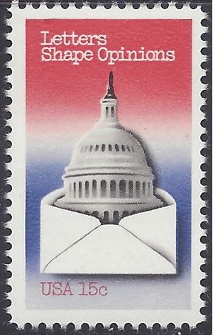 #1809 15c Letters Shape Opinions 1980 Mint NH