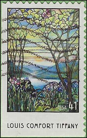 #4165 41c Louis Comfort Tiffany Booklet Single 2007 Used